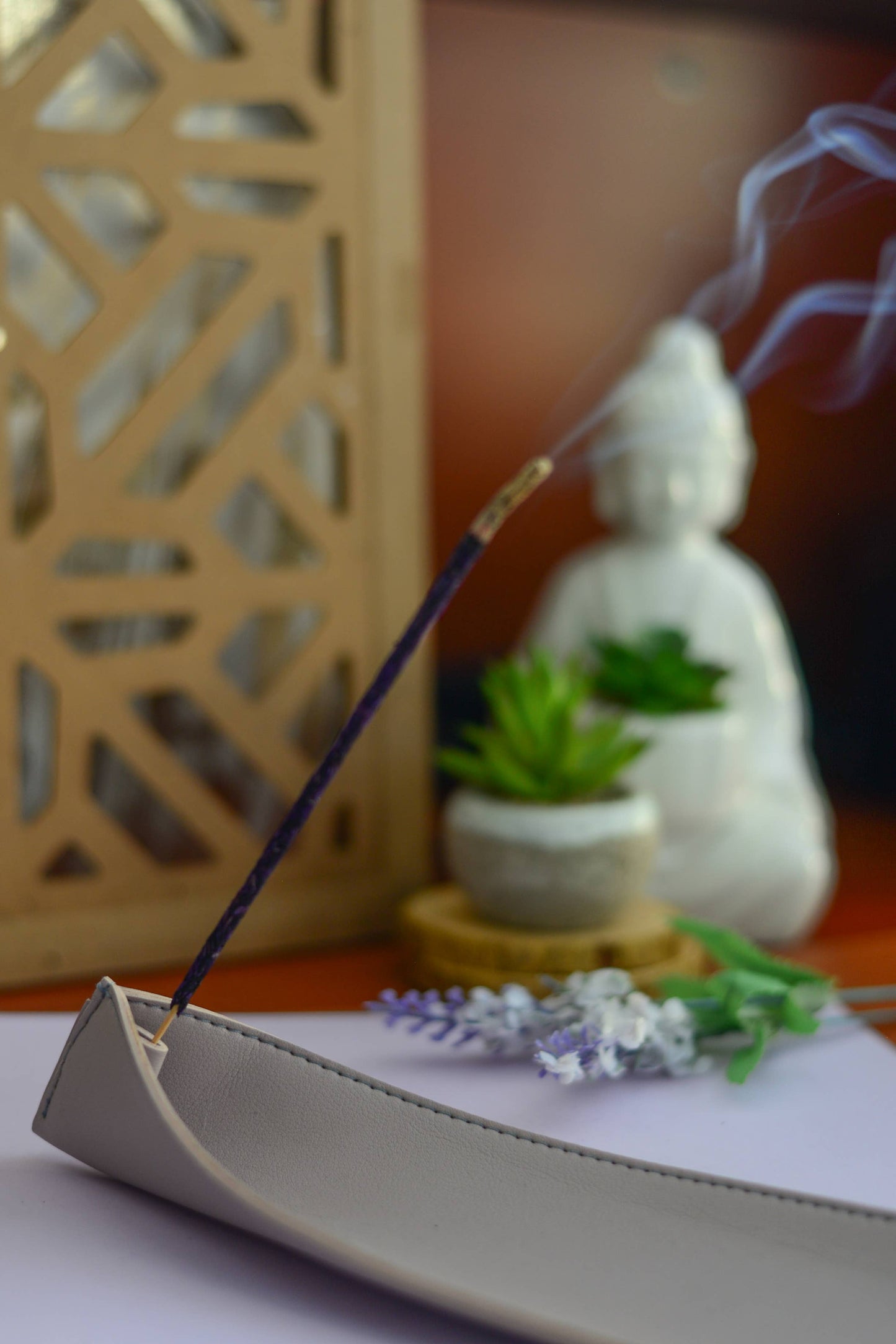 Lavender Smudge Incense Sticks - Plastic Pouch 10 Sticks