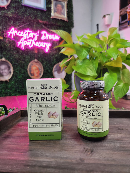 Herbal Roots Organic Whole Bulb Garlic Capsules