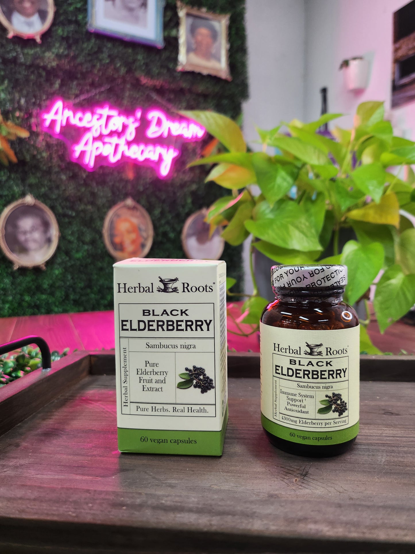 Herbal Roots Black Elderberry Capsules