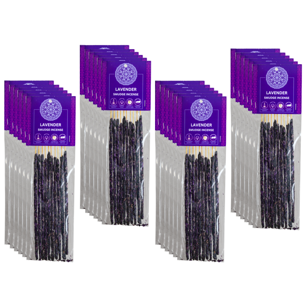 Lavender Smudge Incense Sticks - Plastic Pouch 10 Sticks