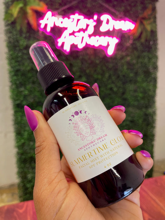 Summertime Glow: Facial Mist with Natural SPF