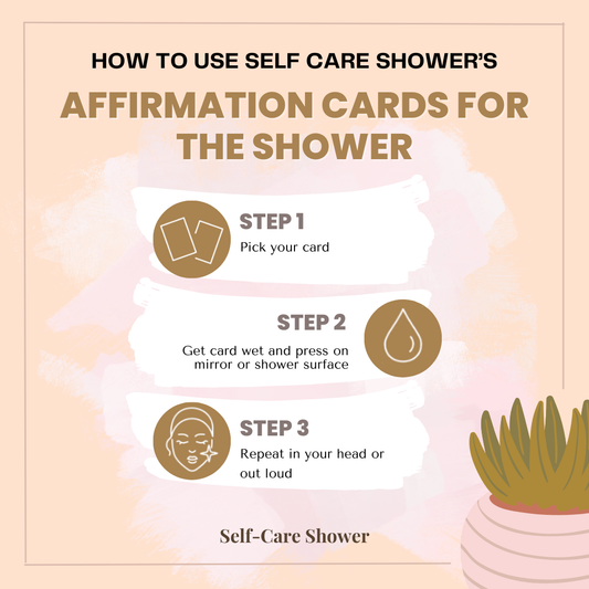 Self-Love Affirmation Cards for Shower [Waterproof]