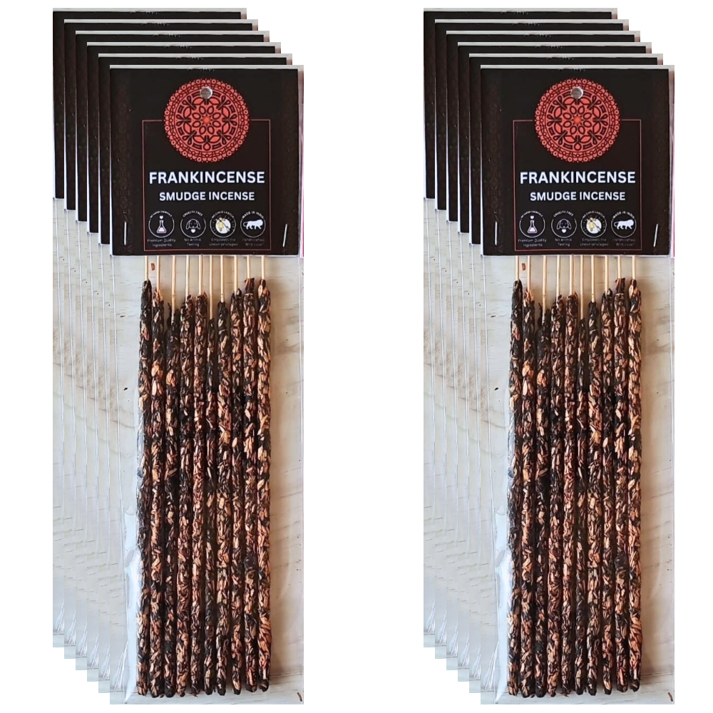 Frankincense Smudge Incense Sticks - Plastic Pouch 10 sticks