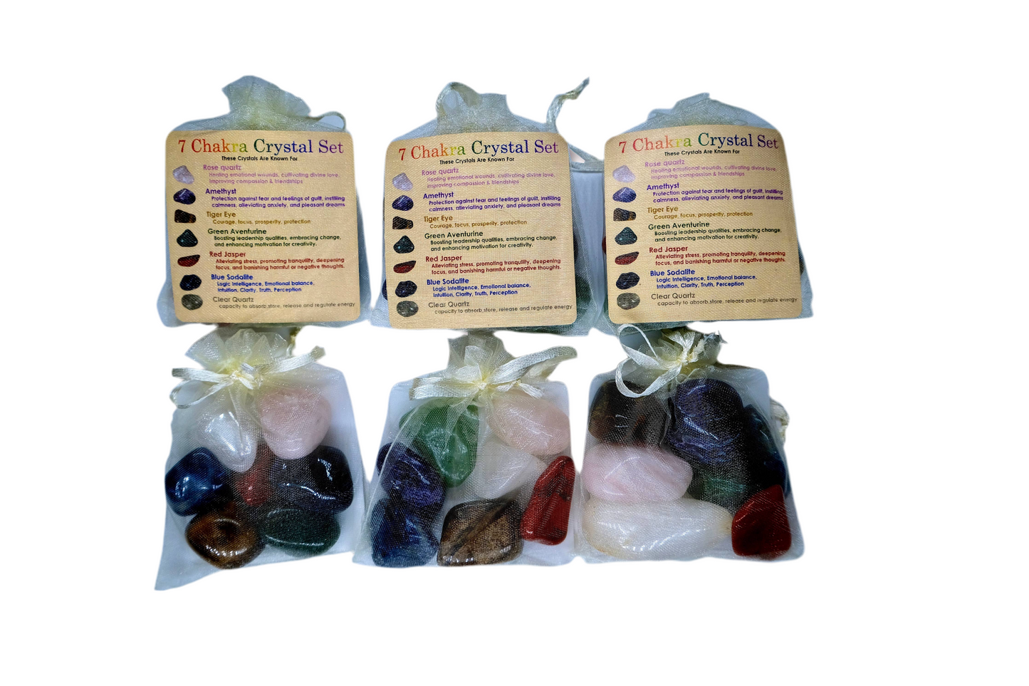 7 Chakra Crystals Set