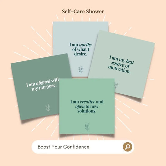 Self Care Shower Affirmation Cards